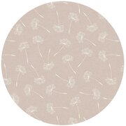 Rond tafelzeil pluizenbloem beige (140cm) 