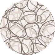 Rond tafelzeil bubbles taupe (140cm) 