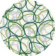 Rond tafelzeil bubbles green 