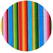 Rond Mexicaans tafelzeil Sarape (120cm)