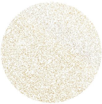 Rond transparant tafelzeil glitters goud (140cm) 