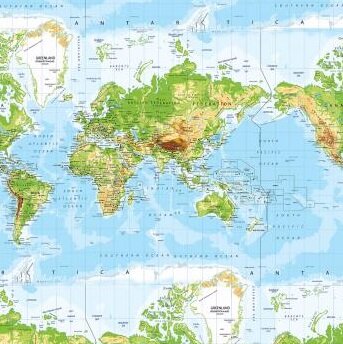 Versnipperd corruptie raken Tafelzeil Atlas wereldkaart - Hiptafelzeil