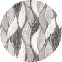 Rond tafelzeil grey leafs (ca. 137cm)