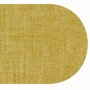 Ovaal wasbaar gecoat tafelzeil Texture Mustard 