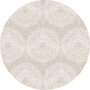 Rond tafelzeil brocanterie beige (ca. 137cm)