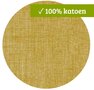 Rond wasbaar gecoat tafelzeil texture Mustard  (140 cm)